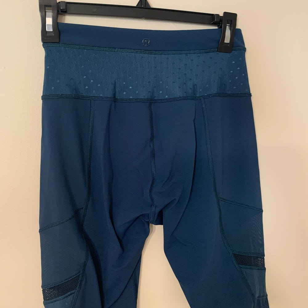 Lululemon mesh blue special edition leggings
